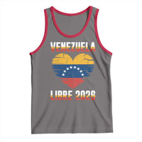 Venezuela Libre 2026 Tank Top Venezuelan Flag Heart Freedom and National Pride - Wonder Print Shop