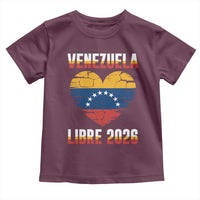 Venezuela Libre 2026 Toddler T Shirt Venezuelan Flag Heart Freedom and National Pride - Wonder Print Shop