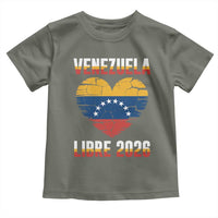 Venezuela Libre 2026 Toddler T Shirt Venezuelan Flag Heart Freedom and National Pride - Wonder Print Shop