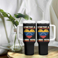 Venezuela Libre 2026 Tumbler With Handle Venezuelan Flag Heart Freedom and National Pride - Wonder Print Shop