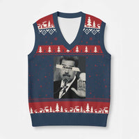 Sarcastic Maduro Fraude V-Neck Knit Sweater Vest Corruption Venezuela Political Satire - Wonder Print Shop