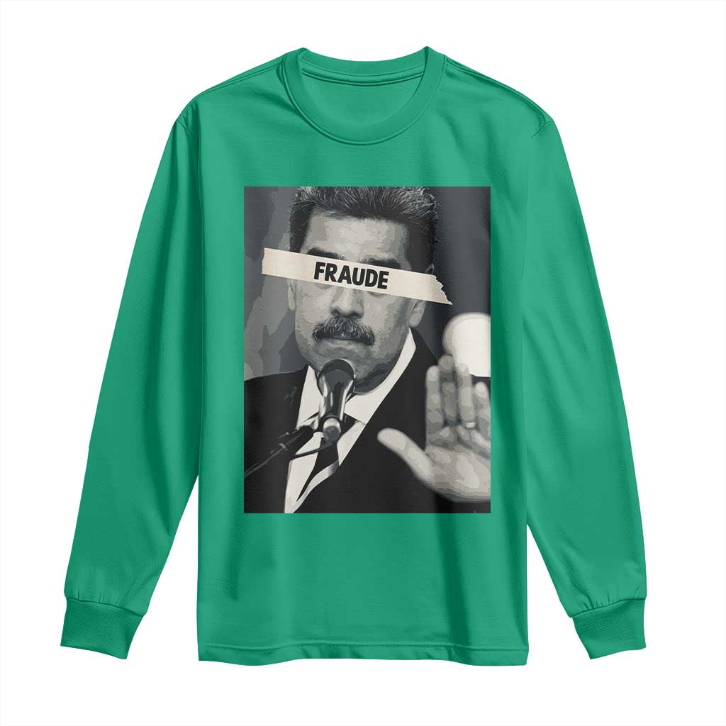 Sarcastic Maduro Fraude Long Sleeve Shirt Corruption Venezuela Political Satire - undefined