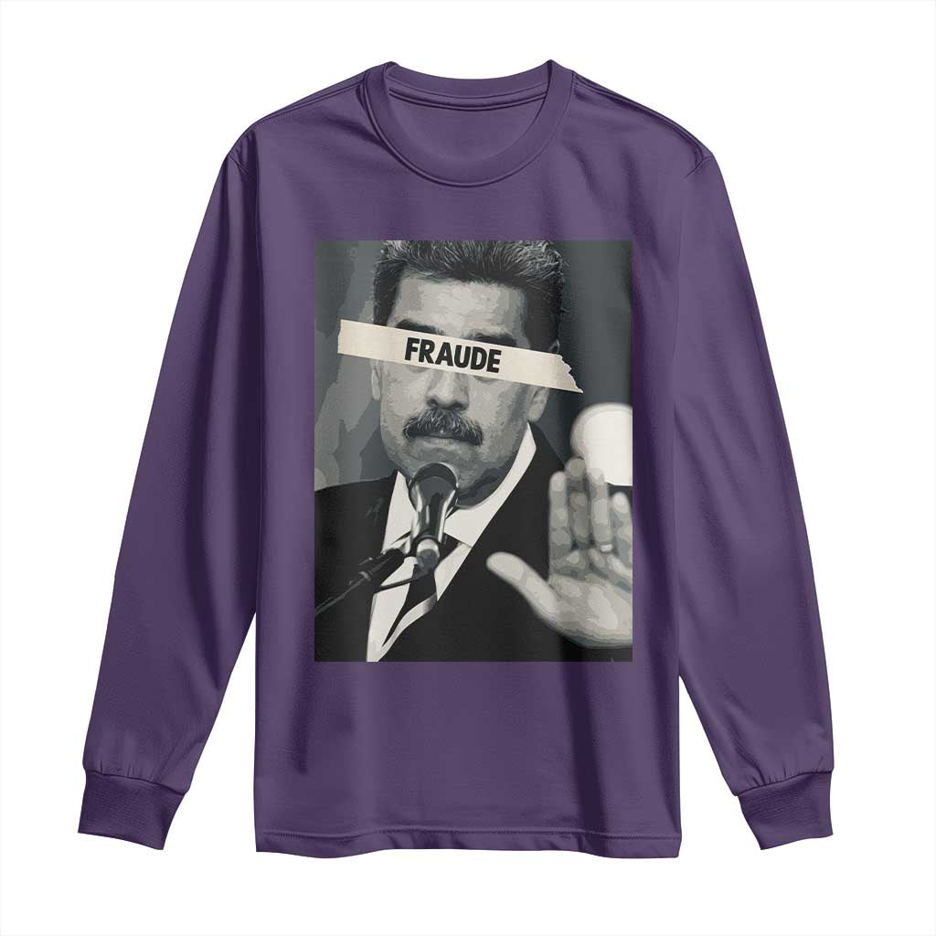 Sarcastic Maduro Fraude Long Sleeve Shirt Corruption Venezuela Political Satire - undefined