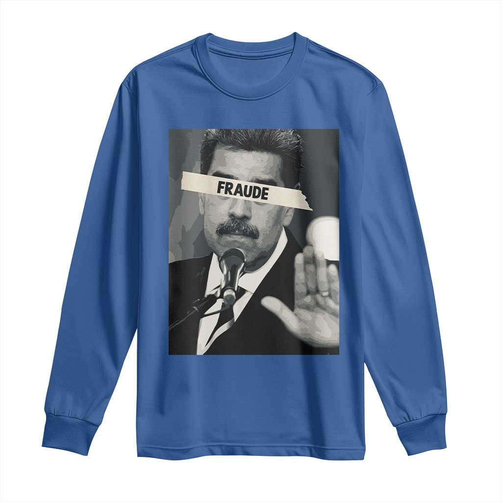 Sarcastic Maduro Fraude Long Sleeve Shirt Corruption Venezuela Political Satire - undefined