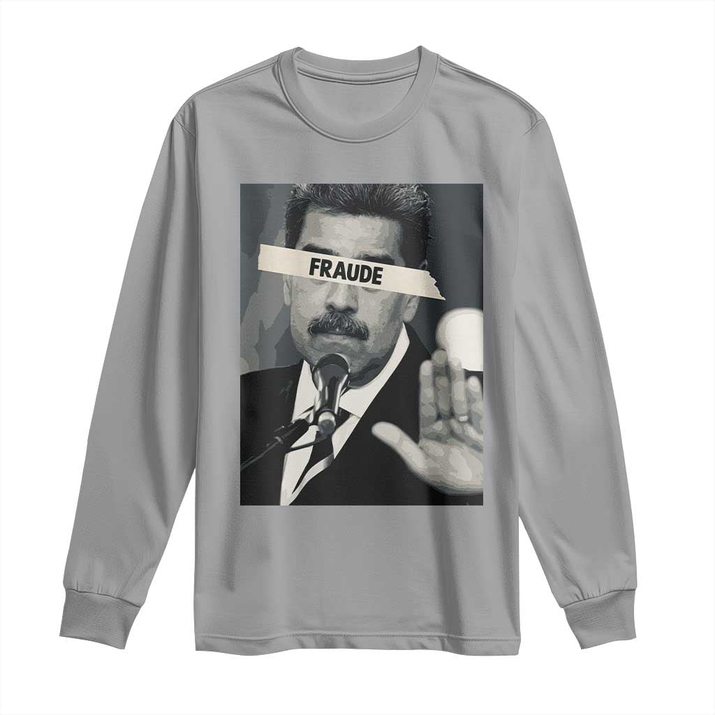 Sarcastic Maduro Fraude Long Sleeve Shirt Corruption Venezuela Political Satire - undefined