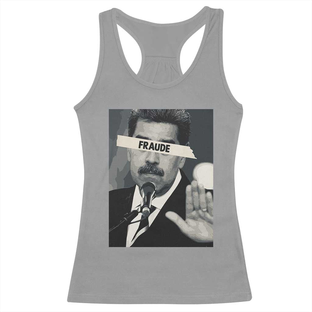 Sarcastic Maduro Fraude Racerback Tank Top Corruption Venezuela Political Satire - Wonder Print Shop