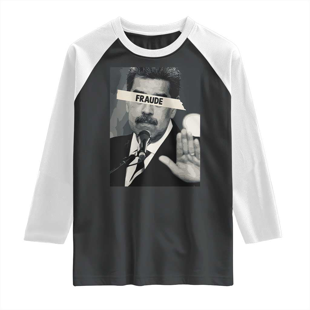 Sarcastic Maduro Fraude Raglan Shirt Corruption Venezuela Political Satire - Wonder Print Shop