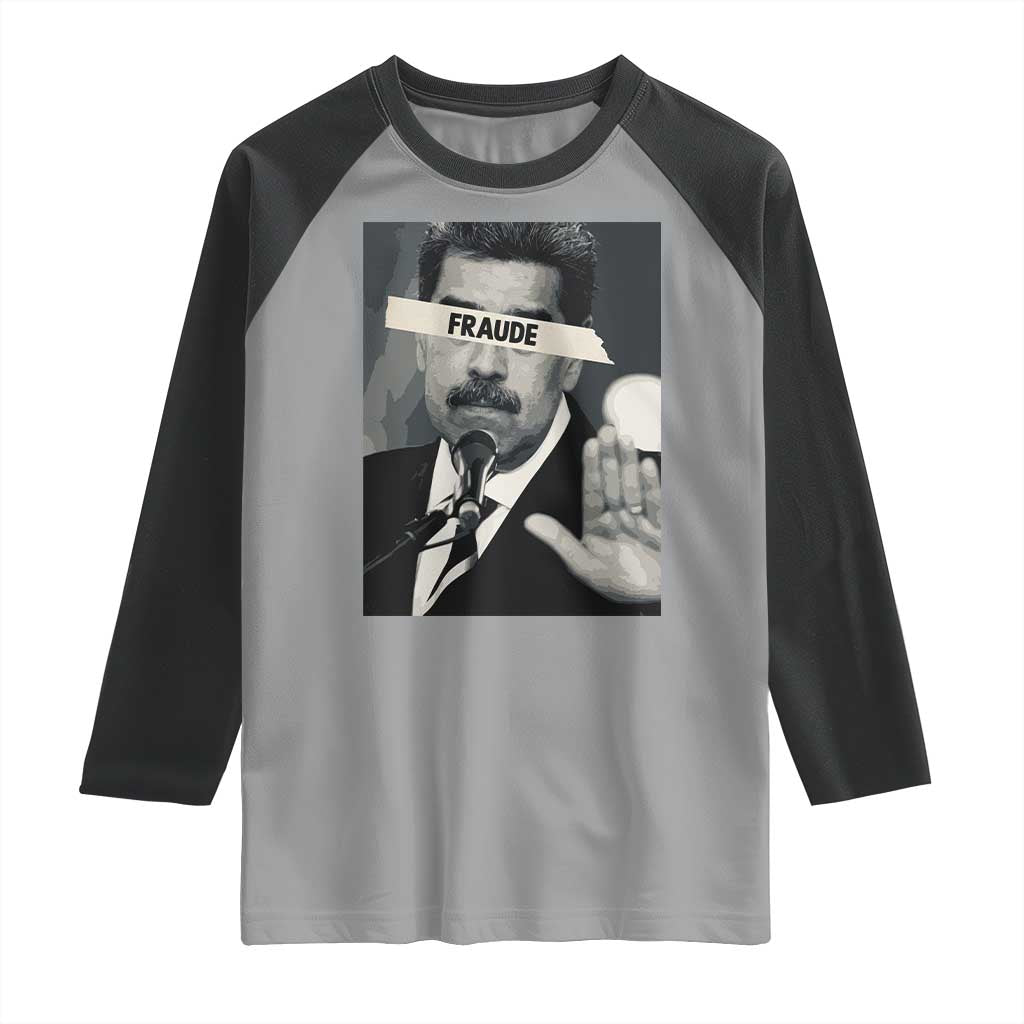 Sarcastic Maduro Fraude Raglan Shirt Corruption Venezuela Political Satire - Wonder Print Shop