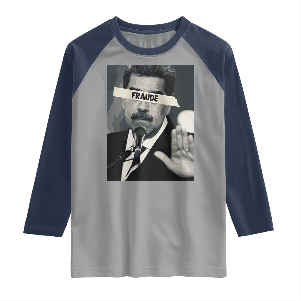 Sarcastic Maduro Fraude Raglan Shirt Corruption Venezuela Political Satire - Wonder Print Shop