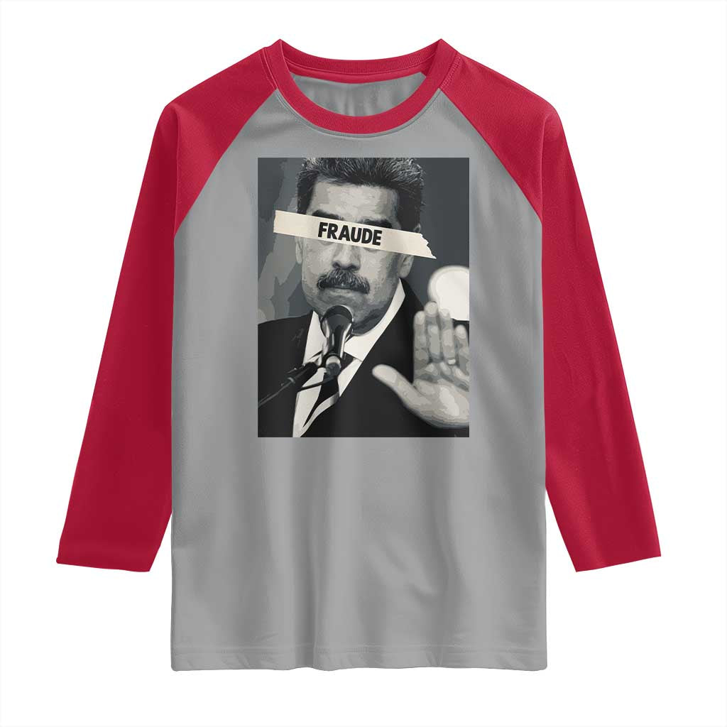 Sarcastic Maduro Fraude Raglan Shirt Corruption Venezuela Political Satire - Wonder Print Shop