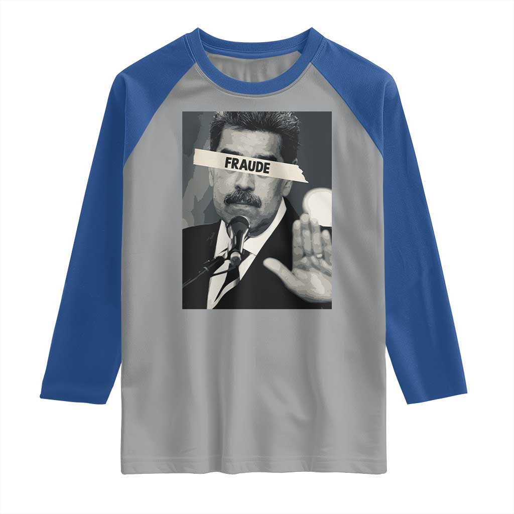 Sarcastic Maduro Fraude Raglan Shirt Corruption Venezuela Political Satire - Wonder Print Shop