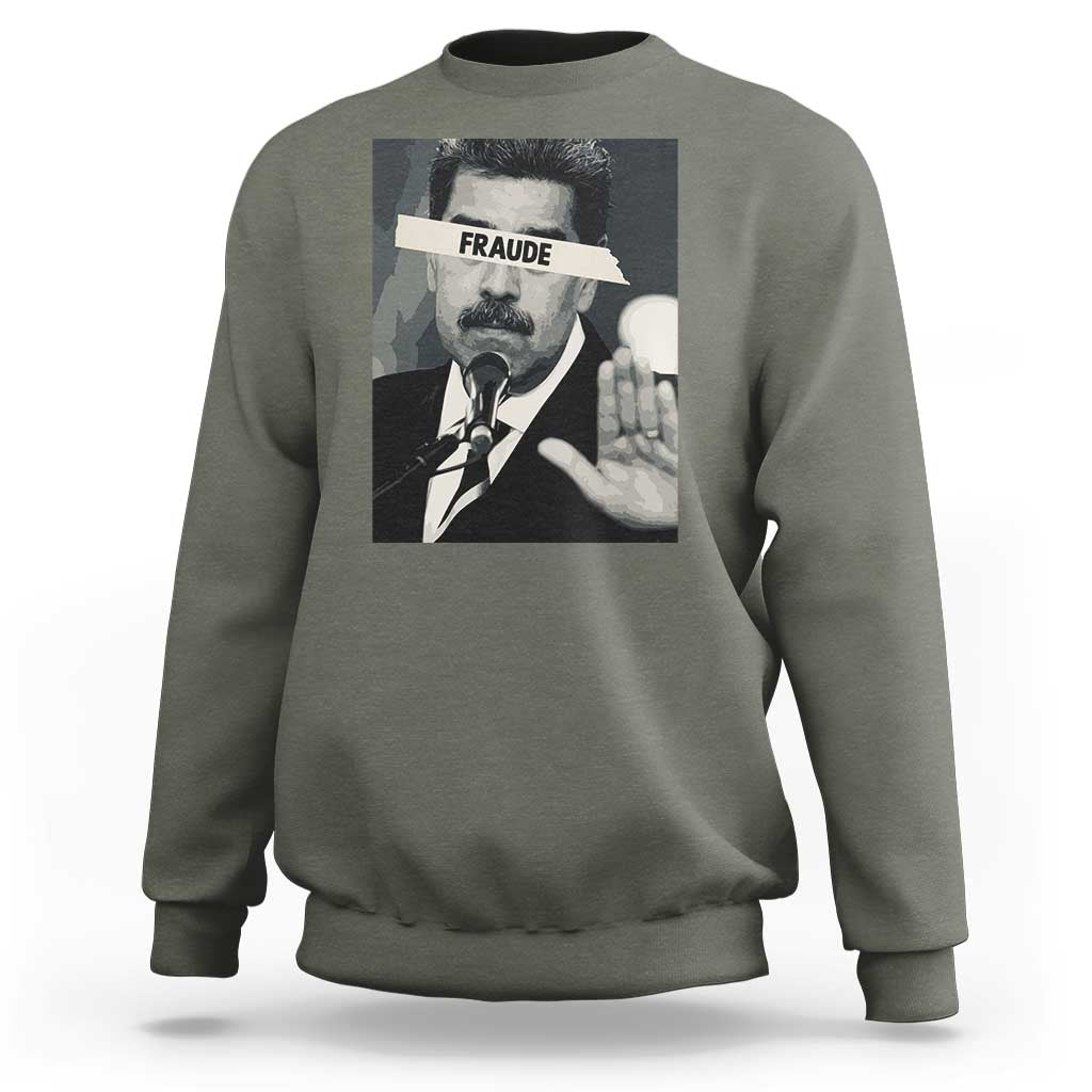 Sarcastic Maduro Fraude Sweatshirt Corruption Venezuela Political Satire - Wonder Print Shop