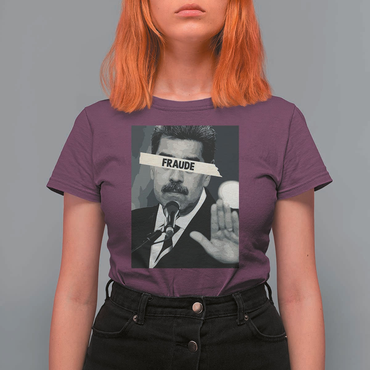 Sarcastic Maduro Fraude T Shirt For Women Corruption Venezuela Political Satire - Wonder Print Shop