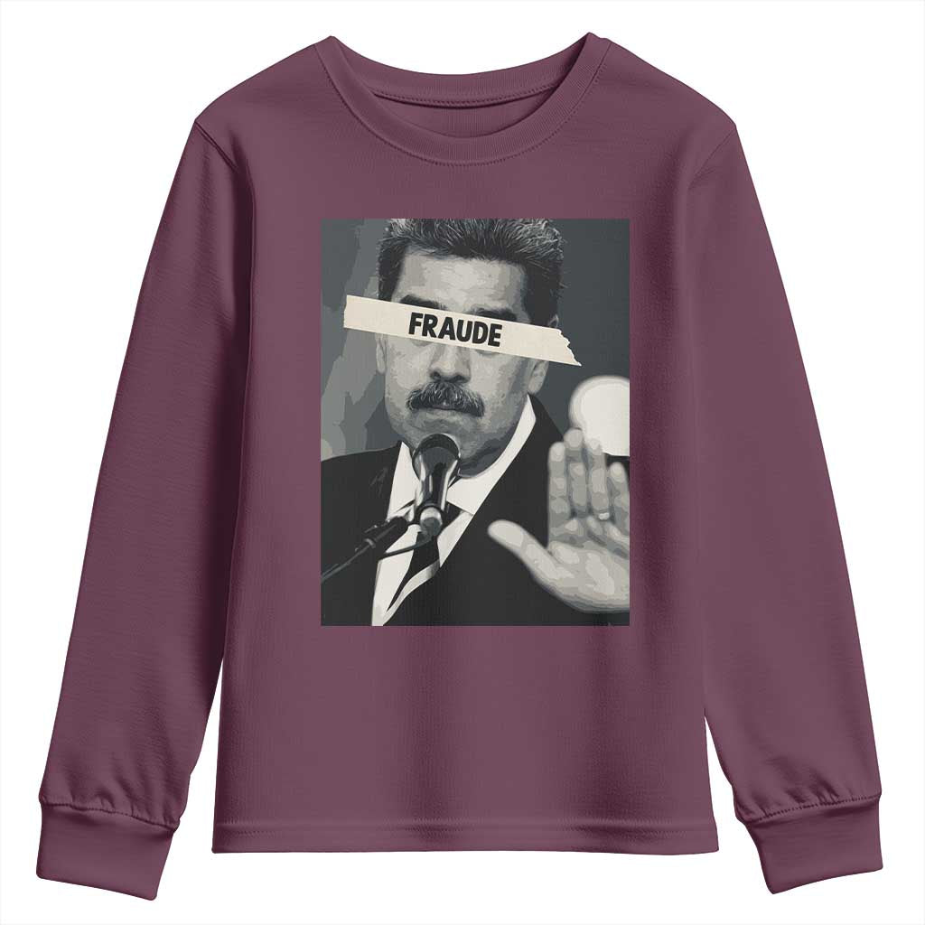 Sarcastic Maduro Fraude Youth Sweatshirt Corruption Venezuela Political Satire - Wonder Print Shop