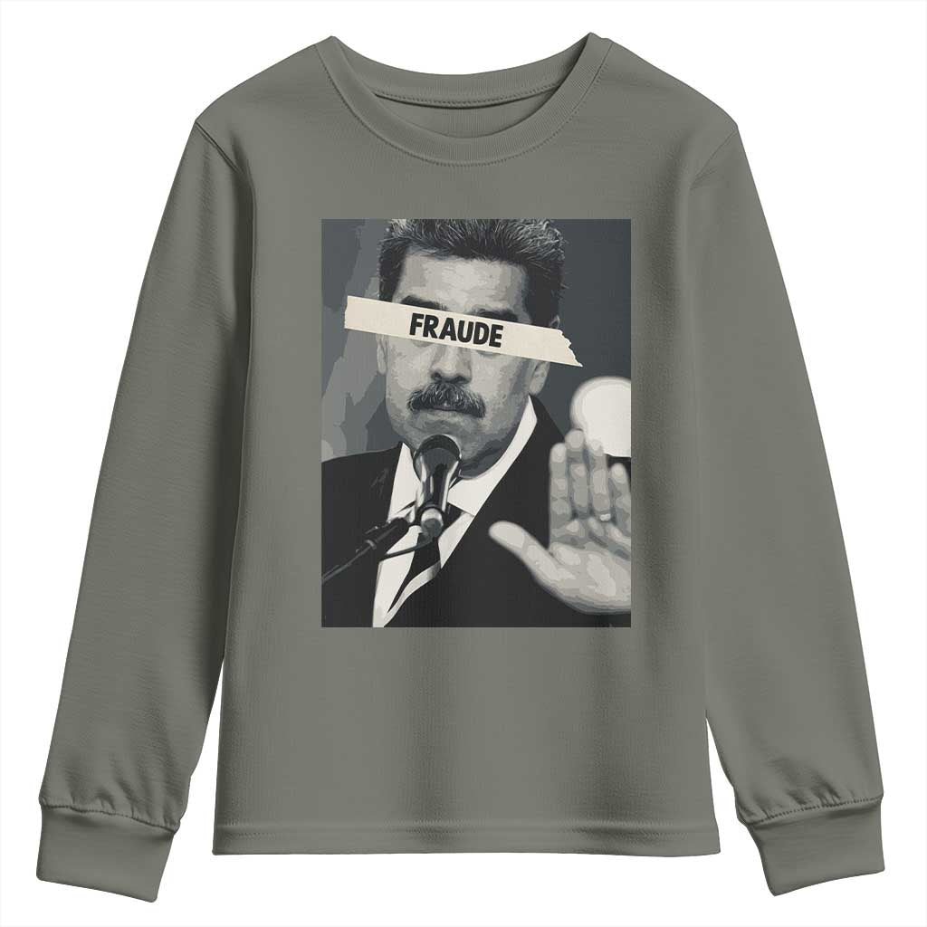 Sarcastic Maduro Fraude Youth Sweatshirt Corruption Venezuela Political Satire - Wonder Print Shop