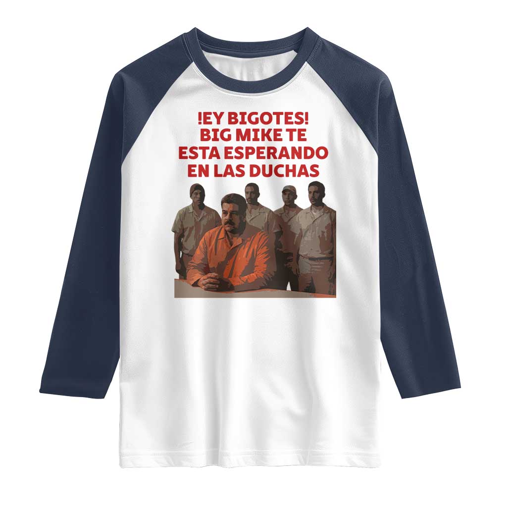 Maduro in Prison Meme Satire Raglan Shirt Spanish Political Politcal Sarcasm - Wonder Print Shop