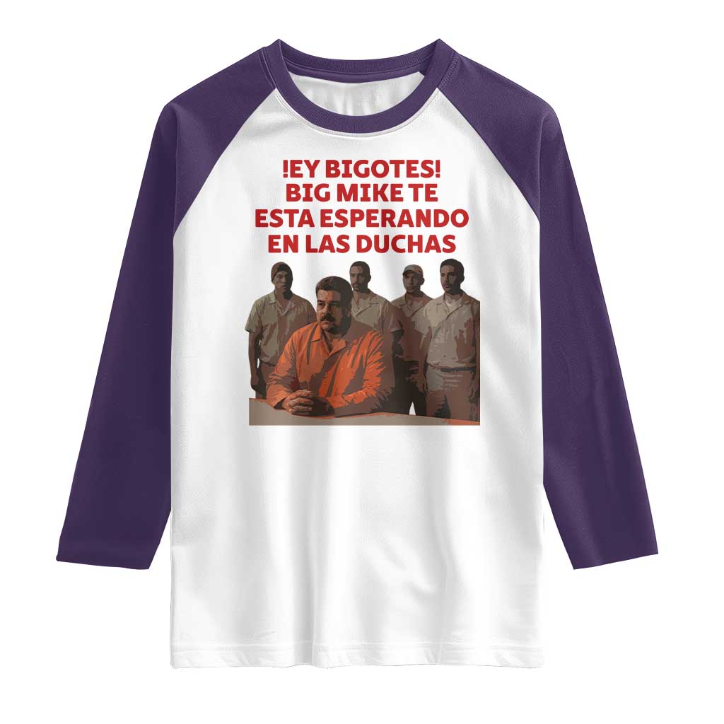 Maduro in Prison Meme Satire Raglan Shirt Spanish Political Politcal Sarcasm - Wonder Print Shop