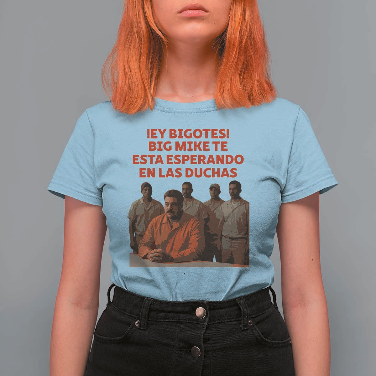 Maduro in Prison Meme Satire T Shirt For Women Spanish Political Politcal Sarcasm - Wonder Print Shop
