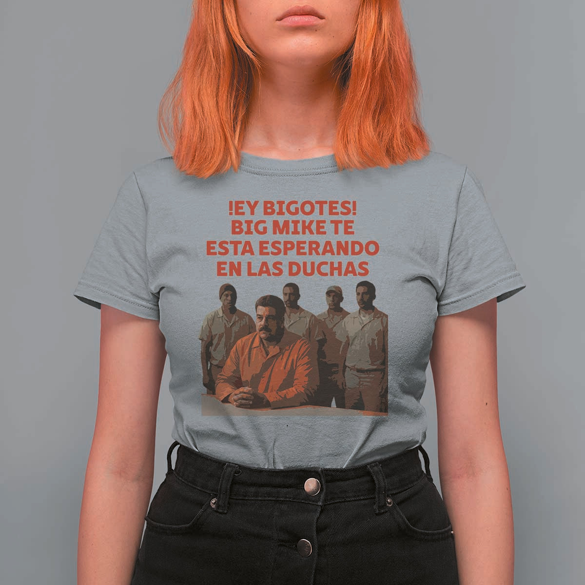 Maduro in Prison Meme Satire T Shirt For Women Spanish Political Politcal Sarcasm - Wonder Print Shop