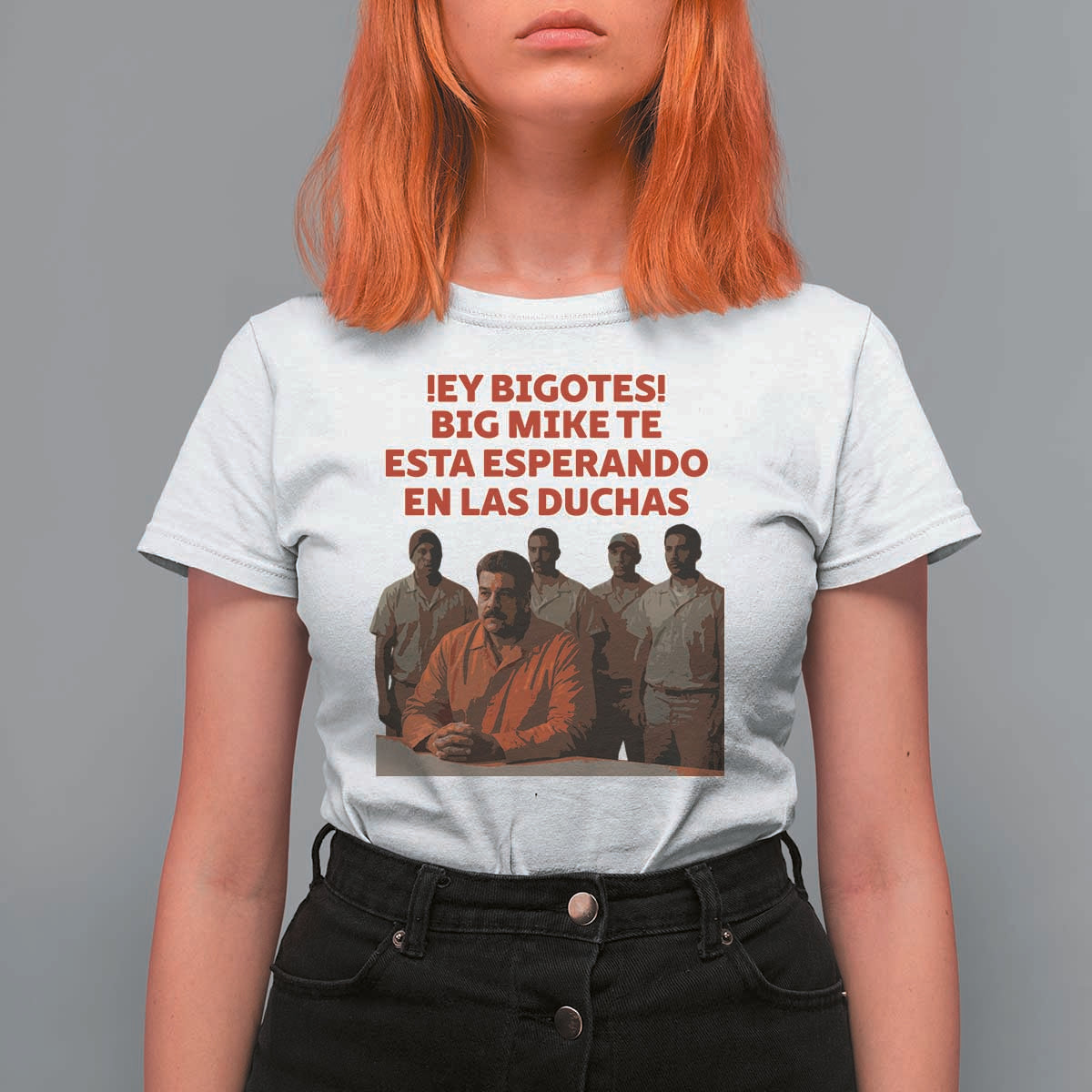 Maduro in Prison Meme Satire T Shirt For Women Spanish Political Politcal Sarcasm - Wonder Print Shop