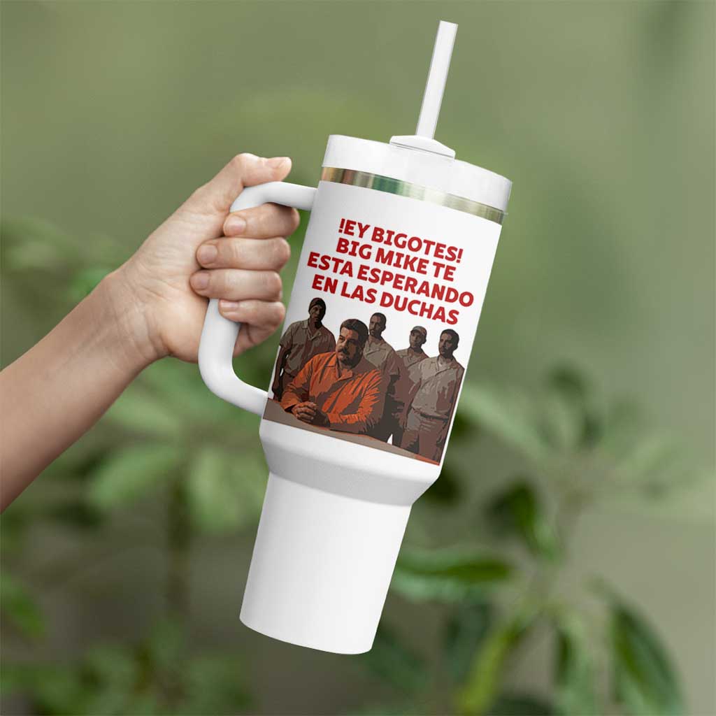 Maduro in Prison Meme Satire Tumbler With Handle Spanish Political Politcal Sarcasm - Wonder Print Shop