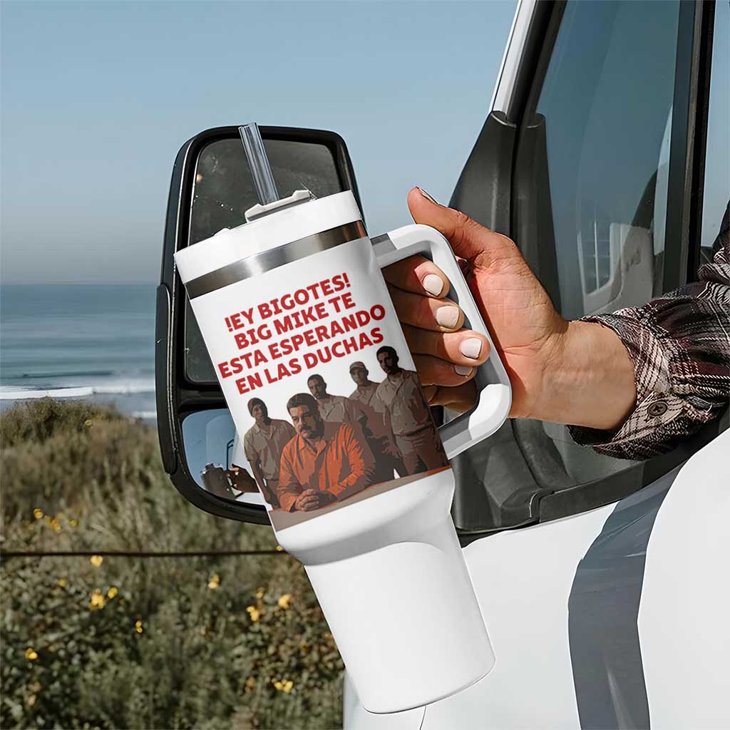 Maduro in Prison Meme Satire Tumbler With Handle Spanish Political Politcal Sarcasm - Wonder Print Shop
