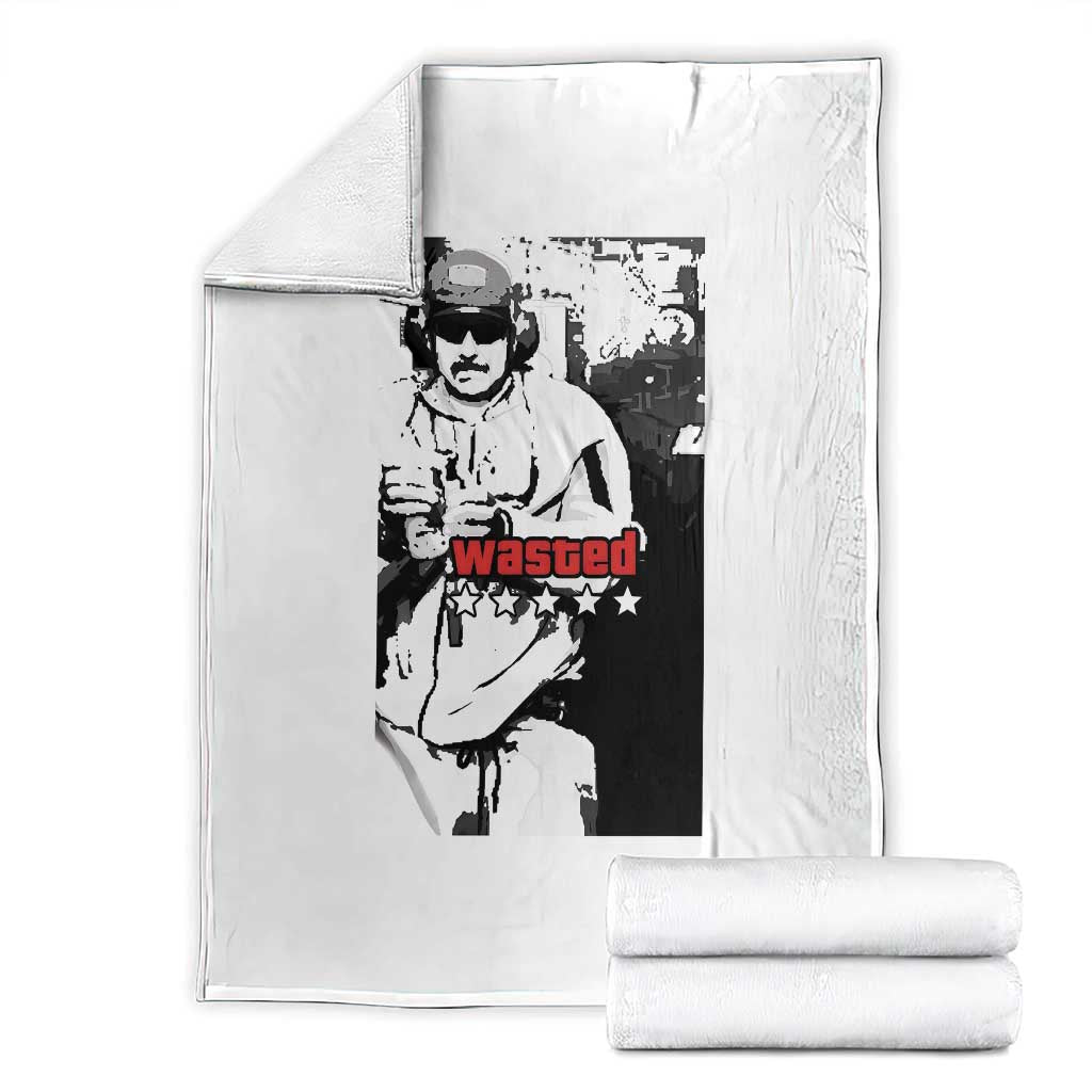 Wasted Maduro Meme Throw Blanket Dictator’s Downfall Political Satire GTA Style - Wonder Print Shop