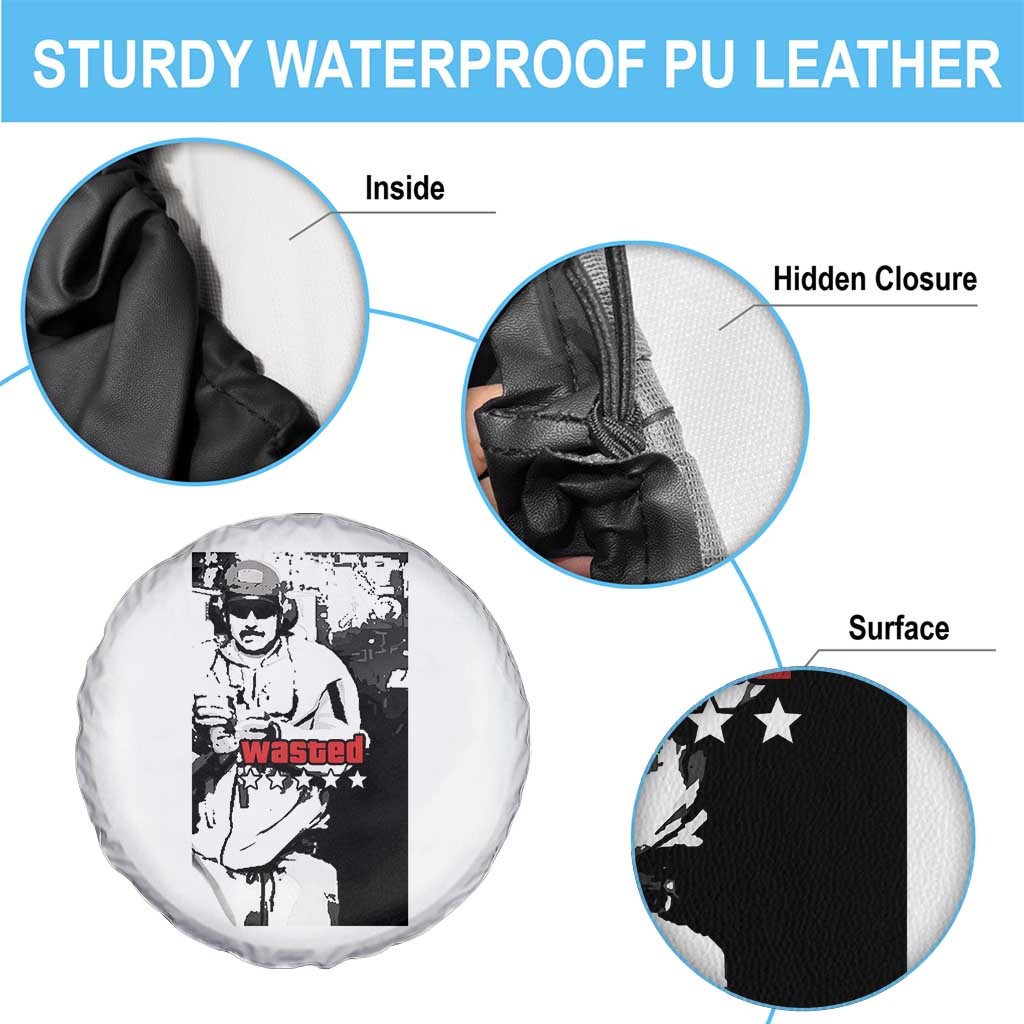 Wasted Maduro Meme Spare Tire Cover Dictator’s Downfall Political Satire GTA Style - Wonder Print Shop