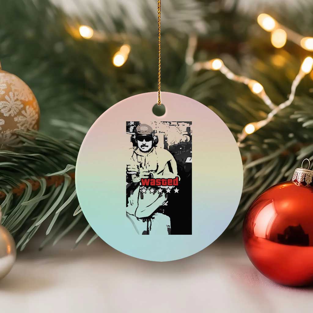 Wasted Maduro Meme Ceramic Ornament Dictator’s Downfall Political Satire GTA Style - Wonder Print Shop