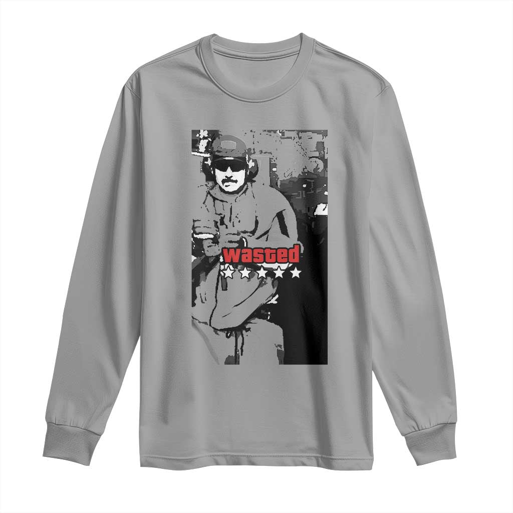 Wasted Maduro Meme Long Sleeve Shirt Dictator’s Downfall Political Satire GTA Style - Wonder Print Shop