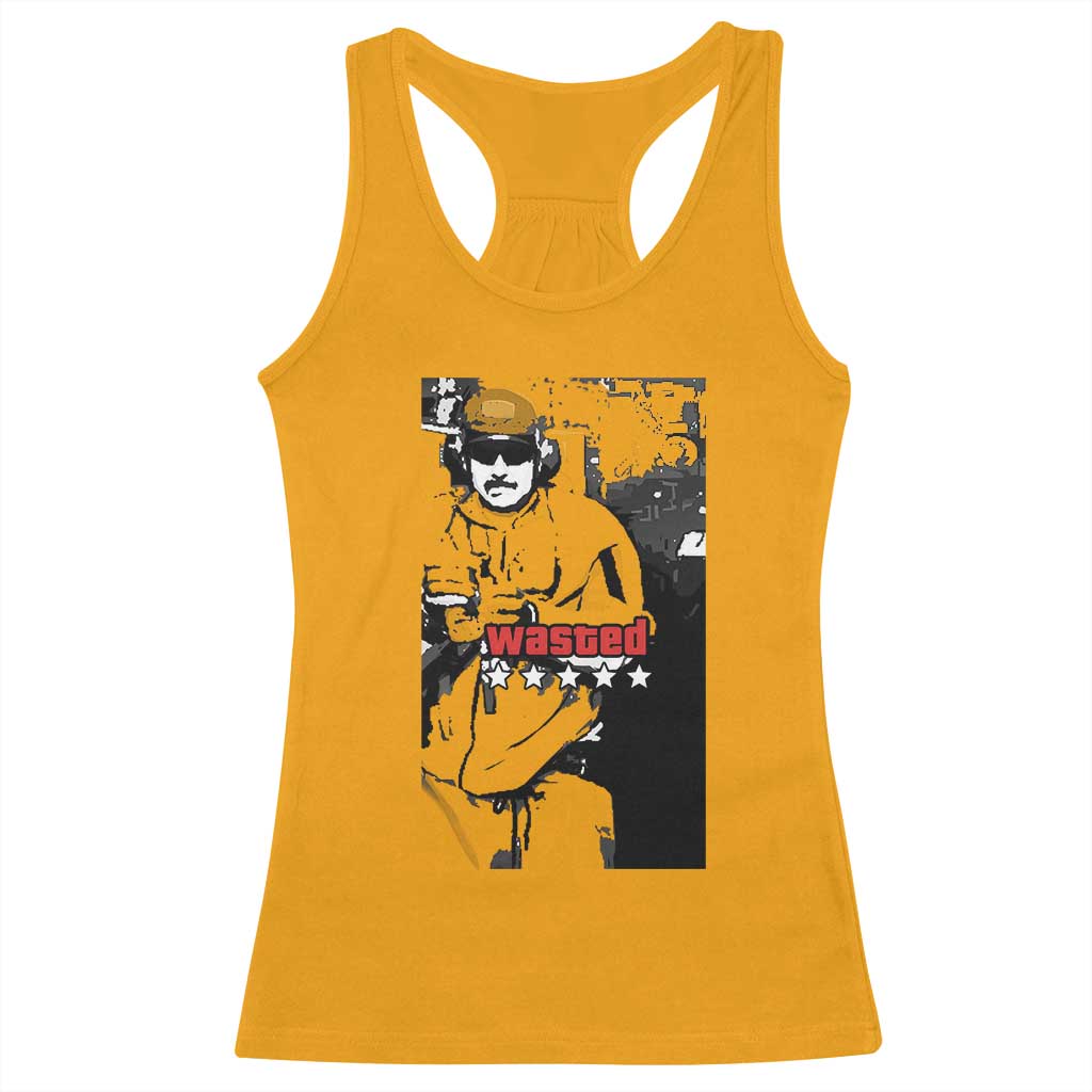 Wasted Maduro Meme Racerback Tank Top Dictator’s Downfall Political Satire GTA Style - Wonder Print Shop