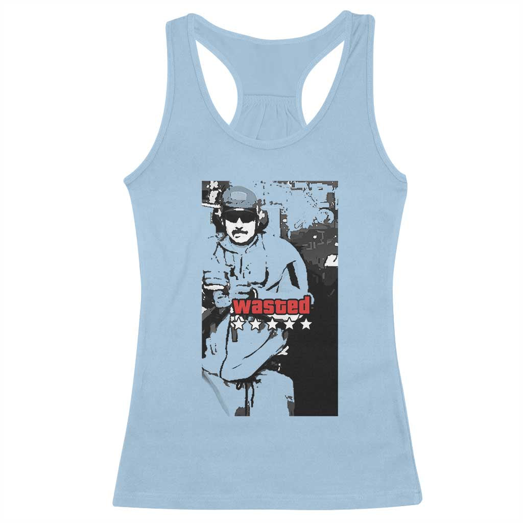Wasted Maduro Meme Racerback Tank Top Dictator’s Downfall Political Satire GTA Style - Wonder Print Shop
