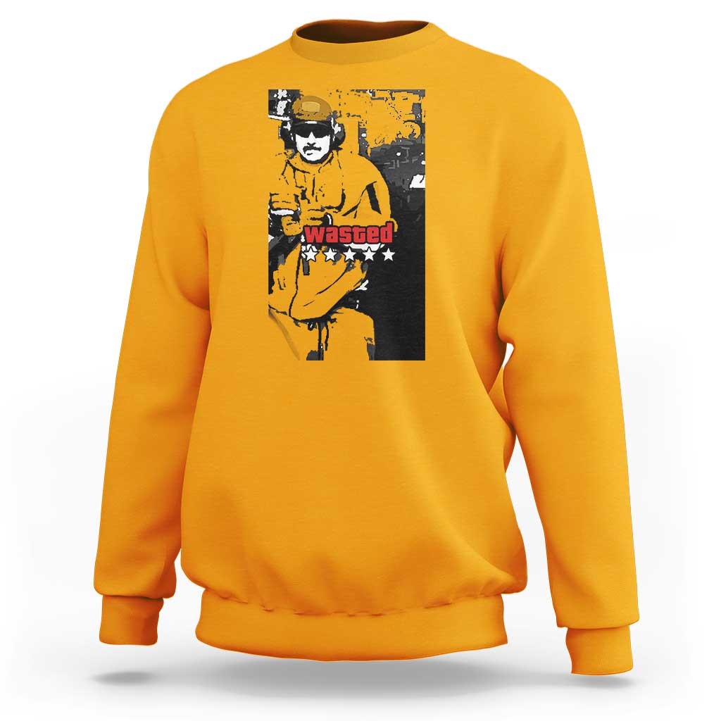Wasted Maduro Meme Sweatshirt Dictator’s Downfall Political Satire GTA Style - Wonder Print Shop
