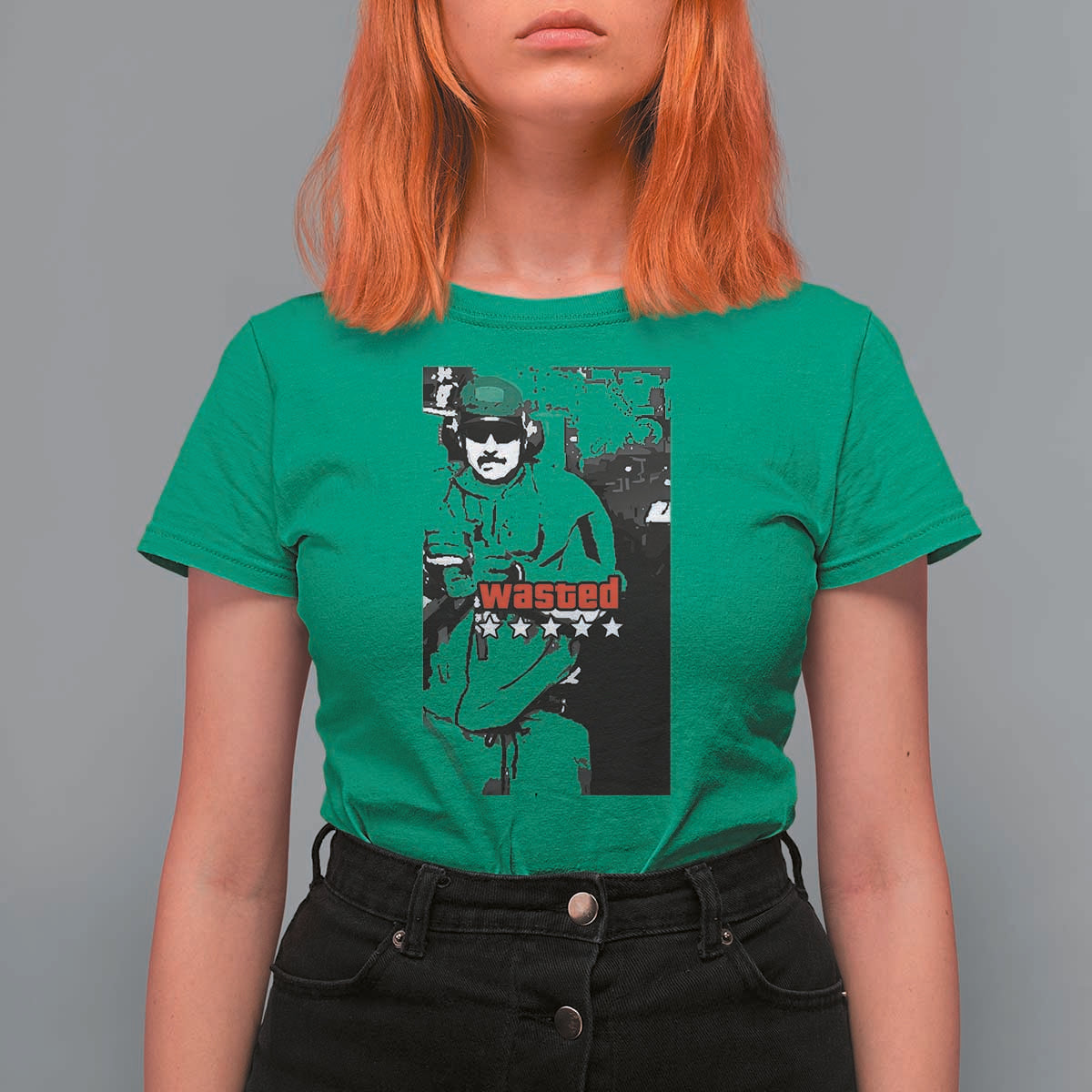 Wasted Maduro Meme T Shirt For Women Dictator’s Downfall Political Satire GTA Style - Wonder Print Shop