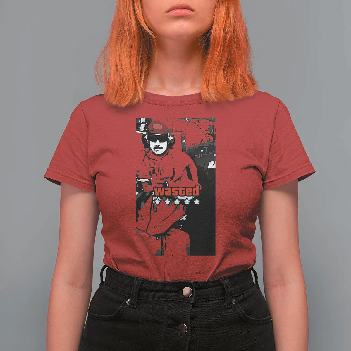 Wasted Maduro Meme T Shirt For Women Dictator’s Downfall Political Satire GTA Style - Wonder Print Shop