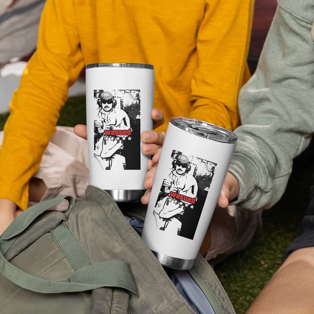 Wasted Maduro Meme Tumbler Cup Dictator’s Downfall Political Satire GTA Style - Wonder Print Shop