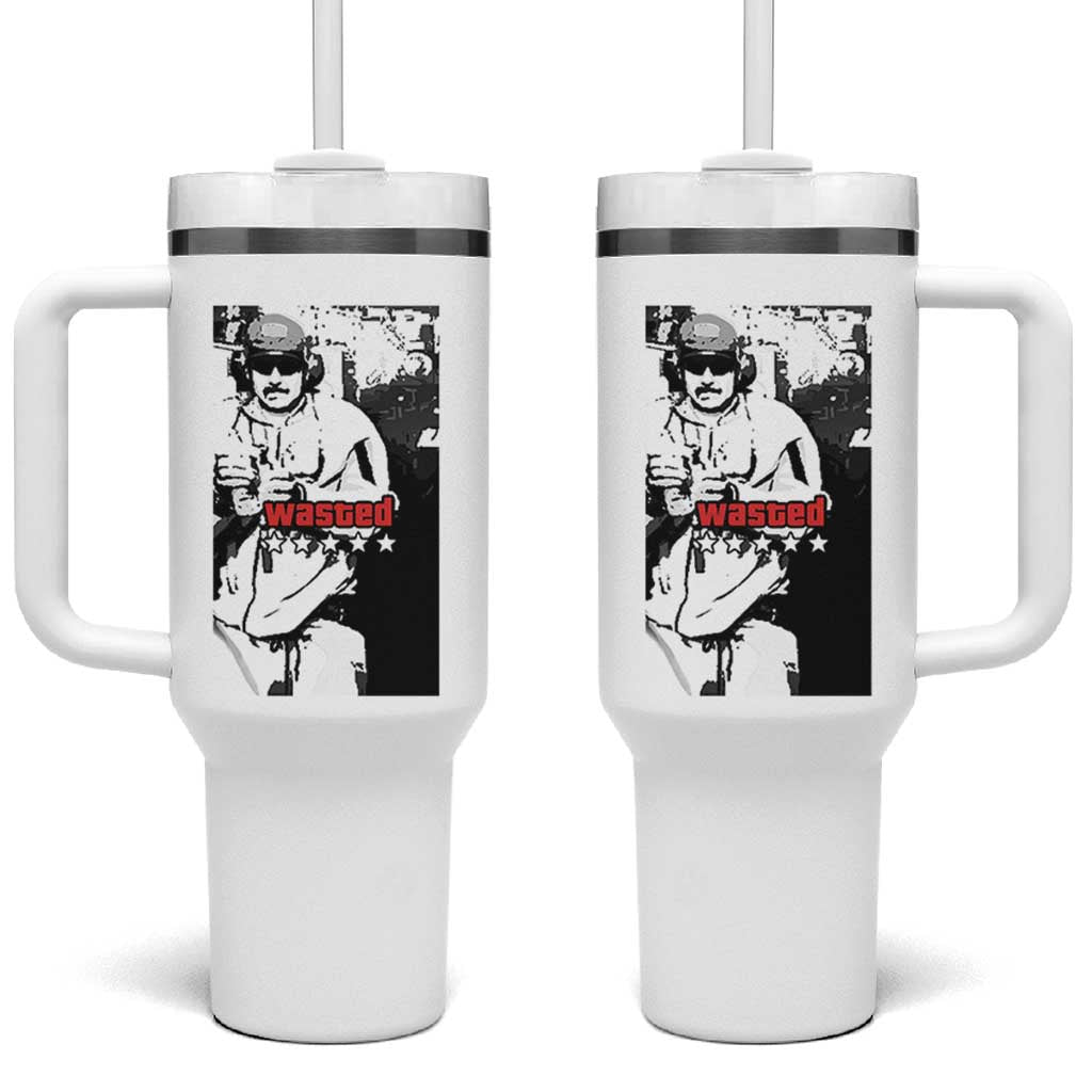 Wasted Maduro Meme Tumbler With Handle Dictator’s Downfall Political Satire GTA Style - Wonder Print Shop