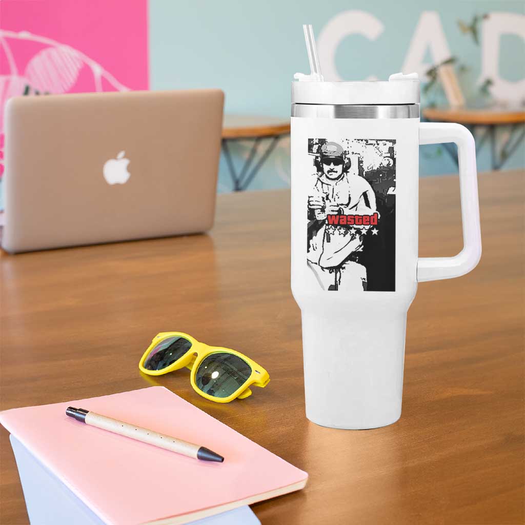 Wasted Maduro Meme Tumbler With Handle Dictator’s Downfall Political Satire GTA Style - Wonder Print Shop