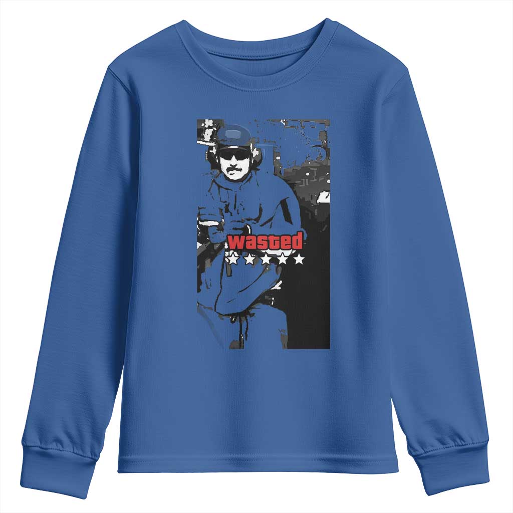 Wasted Maduro Meme Youth Sweatshirt Dictator’s Downfall Political Satire GTA Style - Wonder Print Shop
