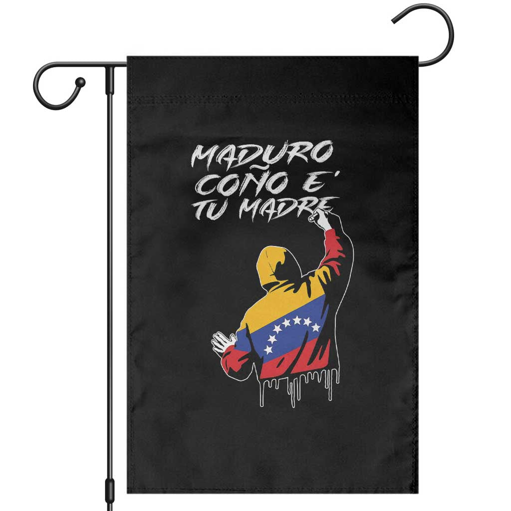 Maduro Cono e Tu Madre Garden Flag Venezuelan Protest Graffiti Graphic - Wonder Print Shop