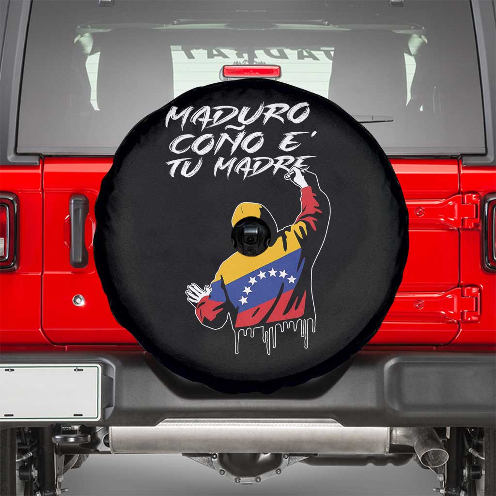 Maduro Cono e Tu Madre Spare Tire Cover Venezuelan Protest Graffiti Graphic - Wonder Print Shop