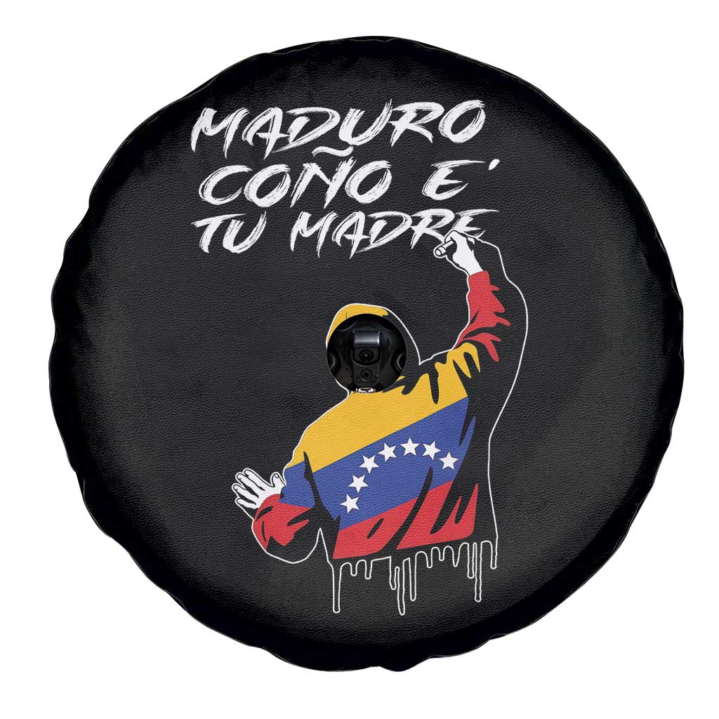 Maduro Cono e Tu Madre Spare Tire Cover Venezuelan Protest Graffiti Graphic - Wonder Print Shop