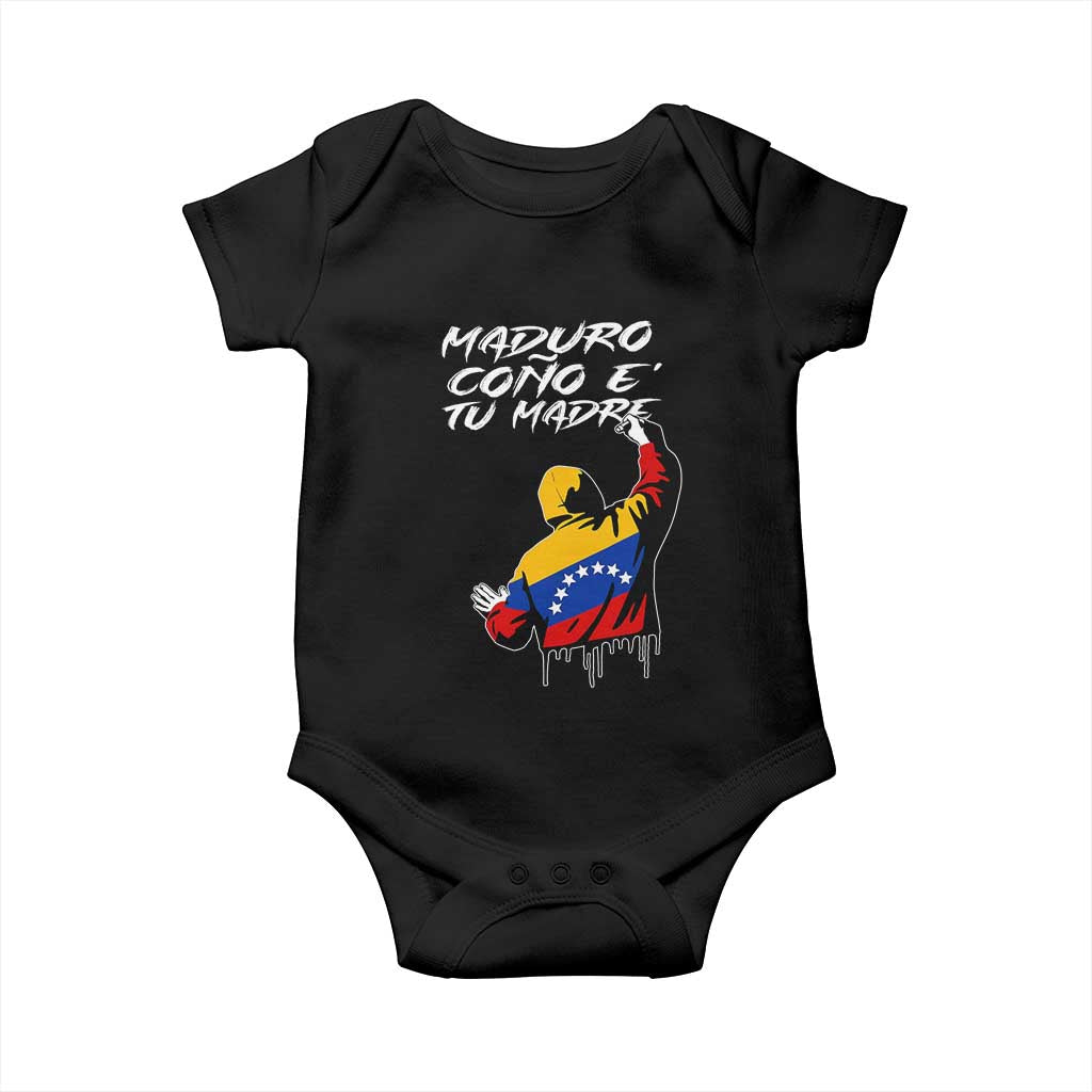 Maduro Cono e Tu Madre Baby Onesie Venezuelan Protest Graffiti Graphic - Wonder Print Shop