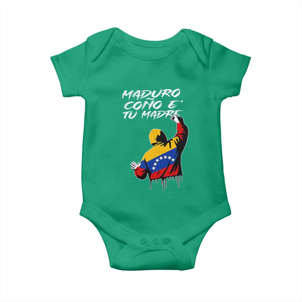 Maduro Cono e Tu Madre Baby Onesie Venezuelan Protest Graffiti Graphic - Wonder Print Shop