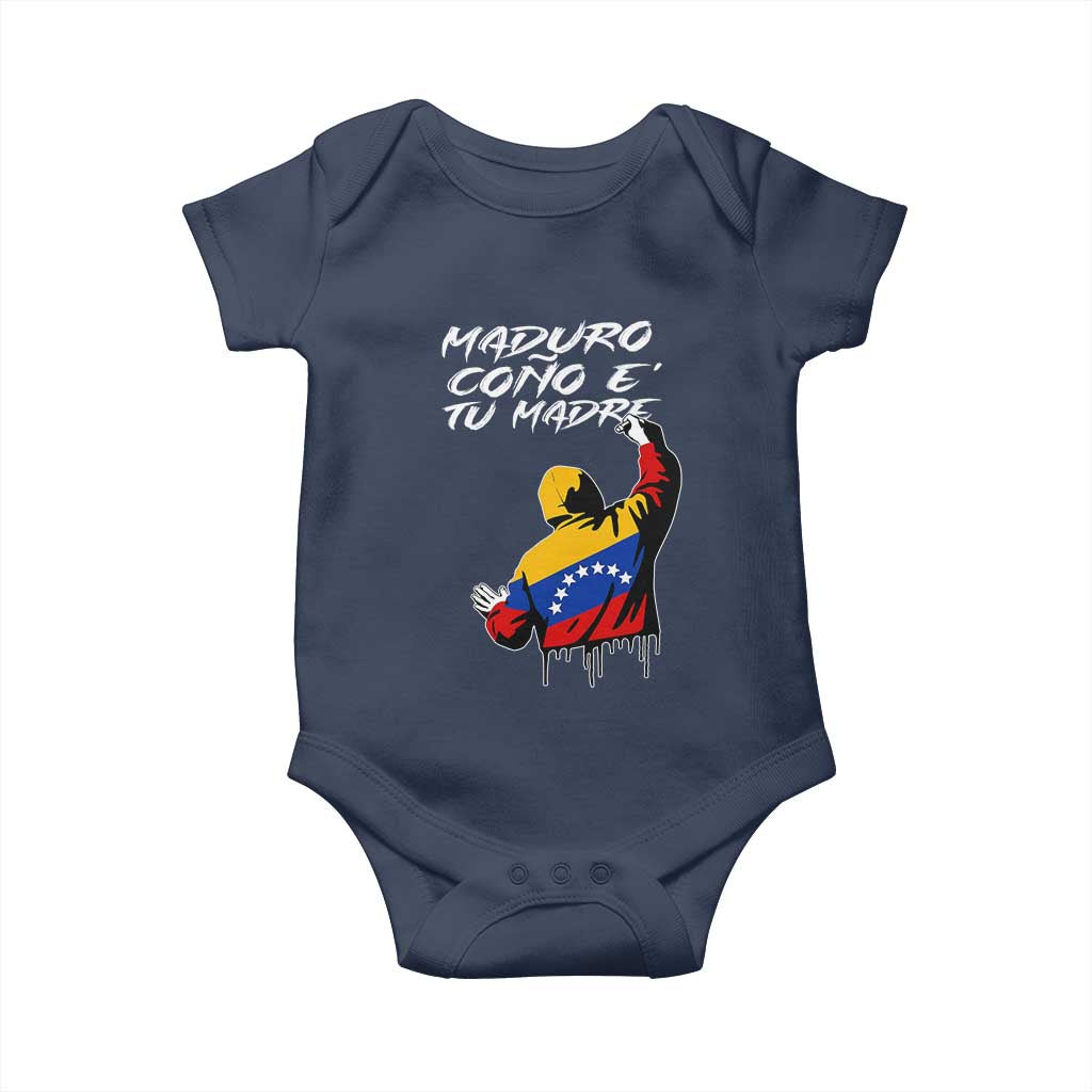 Maduro Cono e Tu Madre Baby Onesie Venezuelan Protest Graffiti Graphic - Wonder Print Shop