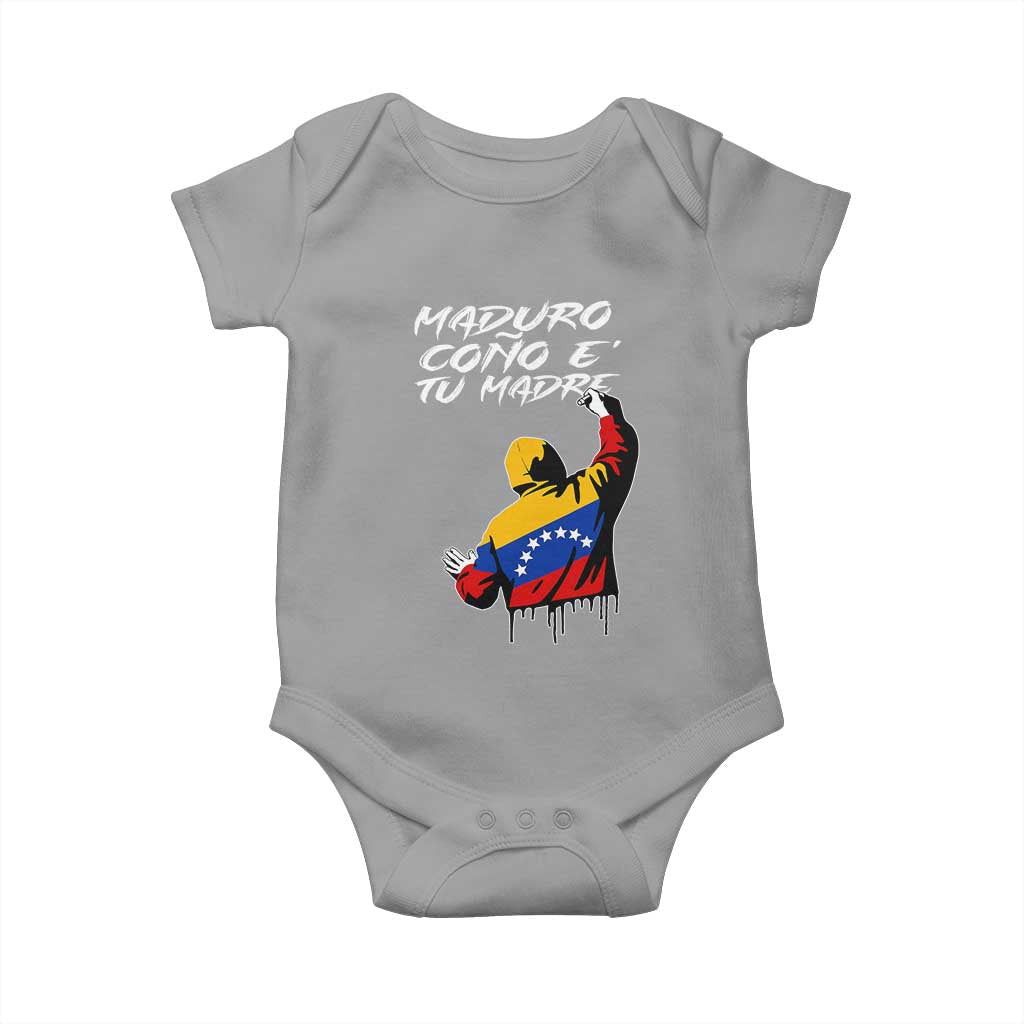 Maduro Cono e Tu Madre Baby Onesie Venezuelan Protest Graffiti Graphic - Wonder Print Shop
