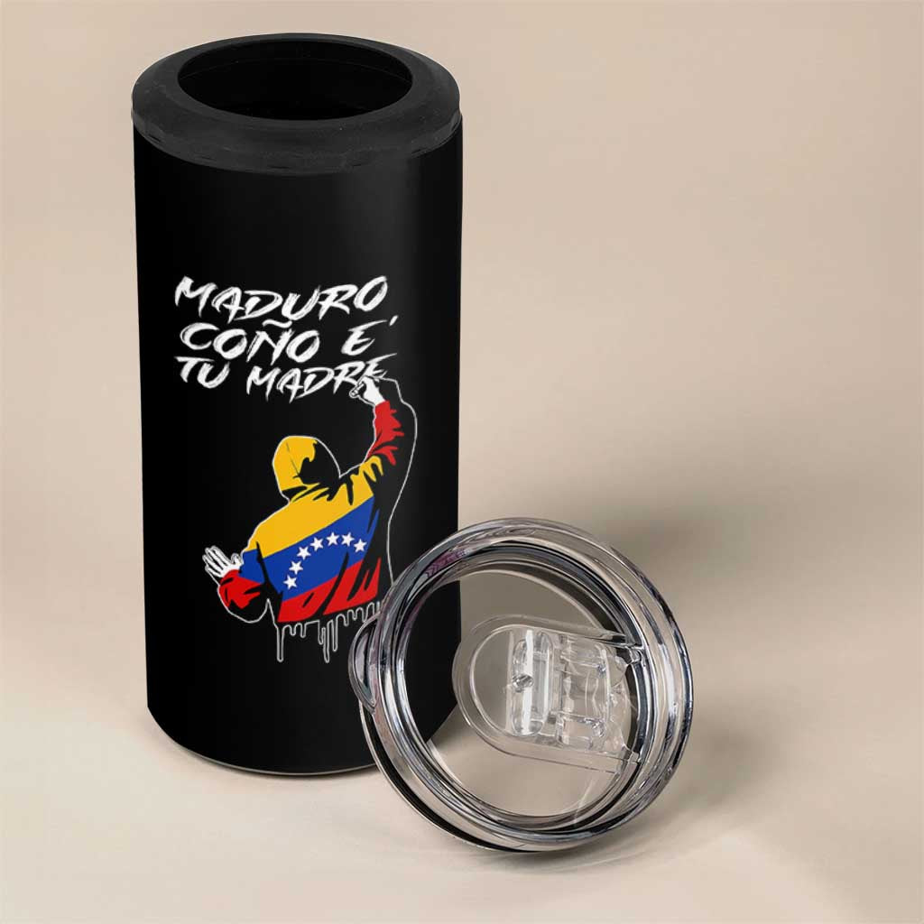 Maduro Cono e Tu Madre 4 in 1 Can Cooler Tumbler Venezuelan Protest Graffiti Graphic - Wonder Print Shop