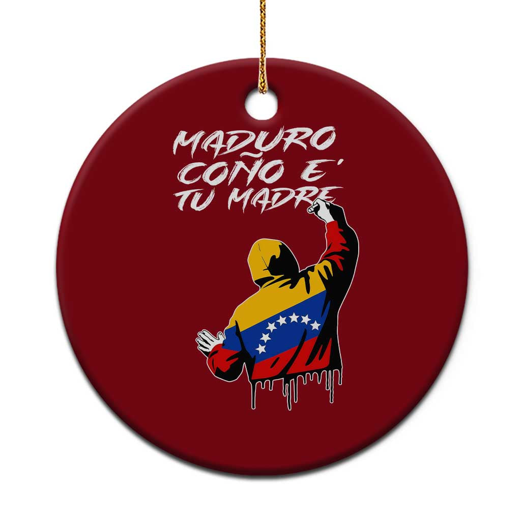 Maduro Cono e Tu Madre Ceramic Ornament Venezuelan Protest Graffiti Graphic - Wonder Print Shop