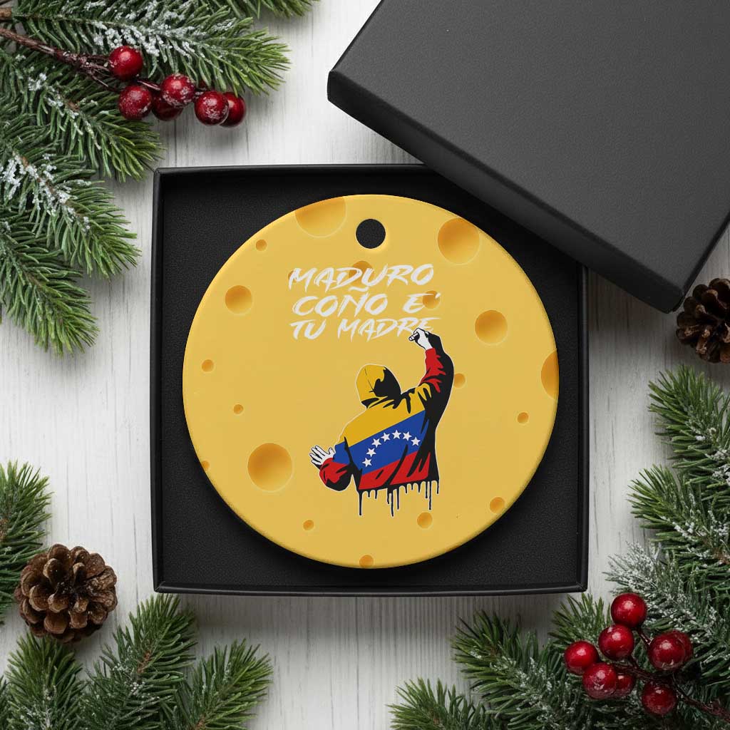 Maduro Cono e Tu Madre Ceramic Ornament Venezuelan Protest Graffiti Graphic - Wonder Print Shop