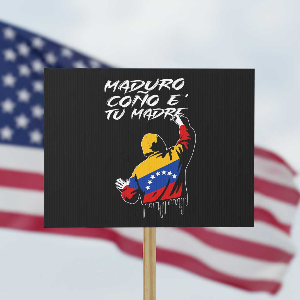 Maduro Cono e Tu Madre Protest Sign Venezuelan Protest Graffiti Graphic